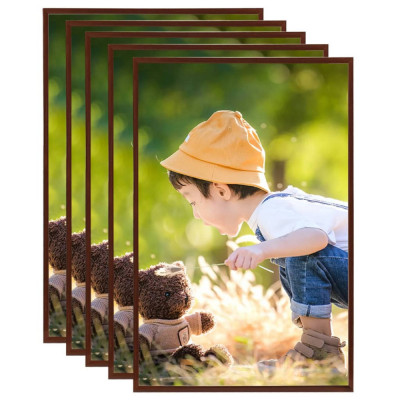 Rame foto colaj pentru perete/masa, 5 buc., bronz, 70x90 cm MDF GartenMobel Dekor foto