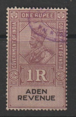 India / Aden 1915 , Oficial , Fiscal foto