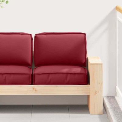 Set de perne pentru palet 2 pcs bordo 60 x 60 x 12 cm foto