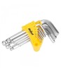 Set 9 Chei Imbus Crom Vanadiu REBEL, 1.5-10mm, Capat Rotunjit, Suport Plastic, Rezistente Coroziune