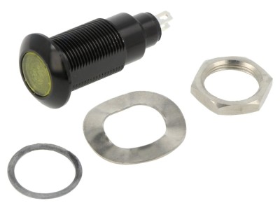 Lampă de control LED galbenă IP67 foto