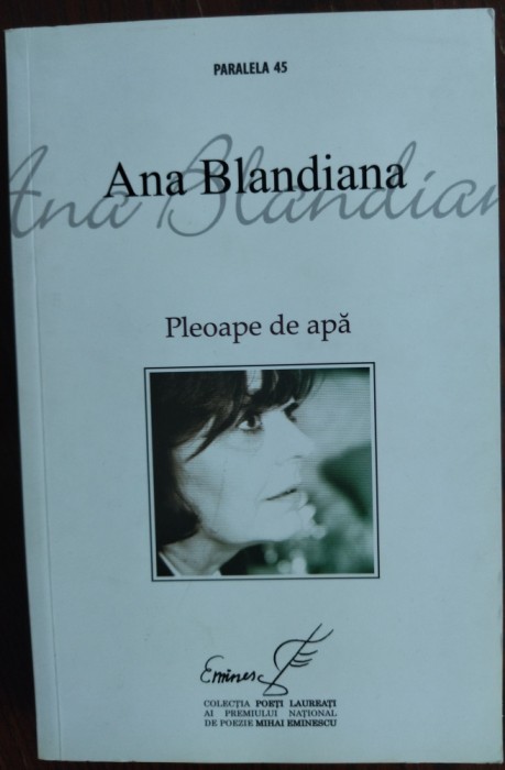 ANA BLANDIANA-PLEOAPE DE APA/VERSURI/ANTOLOGIE DE AUTOR 2010/postf.MIRCEA MARTIN