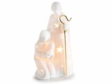 Cumpara ieftin Figurina Nasterea Domnului portelan albauriu 8.5x6x15.5 cm