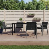 vidaXL Set mobilier de grădină cu perne, 5 piese, poliratan și oțel