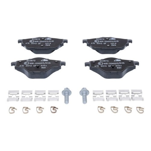 Set placute frana spate ATE Citroen C4 Grand Picasso II 2013- C4 Picasso II 2013- C4 Spacetourer 2018- C5 Aircross 2018- Grand C4 Spacetourer; DS7; O