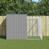VidaXL Cușcă de c&acirc;ine &amp; țarc gri deschis 214x253x181cm oțel galvanizat