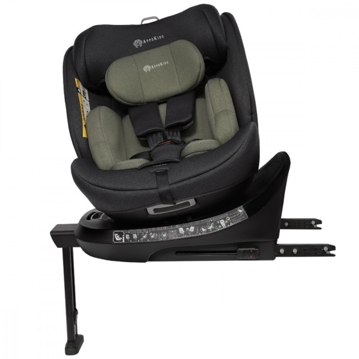 Scaun auto Appekids, I-SIZE, 40-150 cm, Rear Facing 360&deg;, Pro Confort - Green