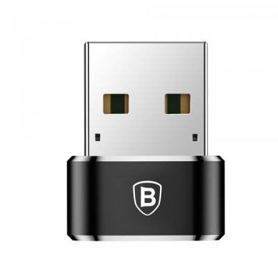 Adaptor Date si Incarcare USB-C - USB-A Baseus, Negru CAAOTG-01 foto