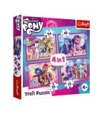 Puzzle 4 &icirc;n 1 (35+48+54+70 piese) &bdquo;My Little Pony - Poneii colorați&rdquo;