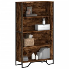 vidaXL Bibliotecă, stejar fumuriu, 80x31x137,5 cm, lemn prelucrat 848631