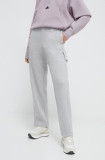 Adidas pantaloni de trening culoarea gri, melanj IW1220