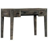Cumpara ieftin Birou, negru, 110 x 50 x 75 cm, lemn masiv de mango