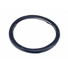 Husa volan FX61 din imitatie de piele marime: M culoare: negru cusatura gri deschis