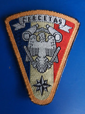 Ecuson militar patch Cercetas, Paza aeroport , Aviatie, SPP armata romana foto