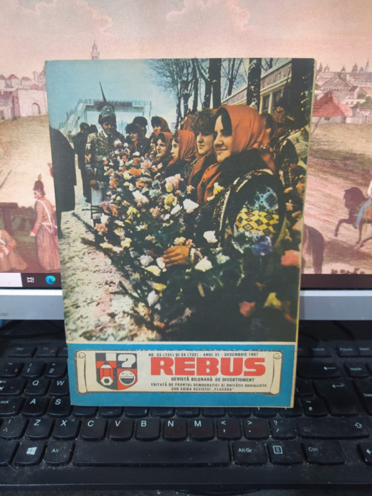 Rebus, revistă bilunară de divertisment, nr. 23-4 (731-2) anul 31, dec. 1987 049