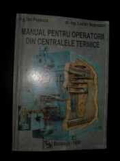 Ion Popescu, Lucian Negulescu, Manual pentru operatorii din centralele termice foto