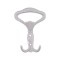 Cuier mare triunghi, P-302, alb