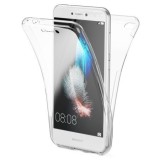 Husa Full TPU 360&deg; (fata + spate) pentru Huawei P9 Lite 2017, Transparent