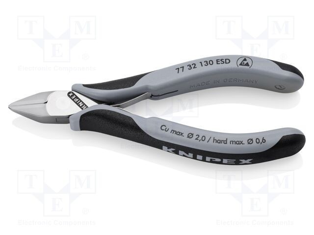 Cleşti laterali KNIPEX ESD 130mm faţetă mică