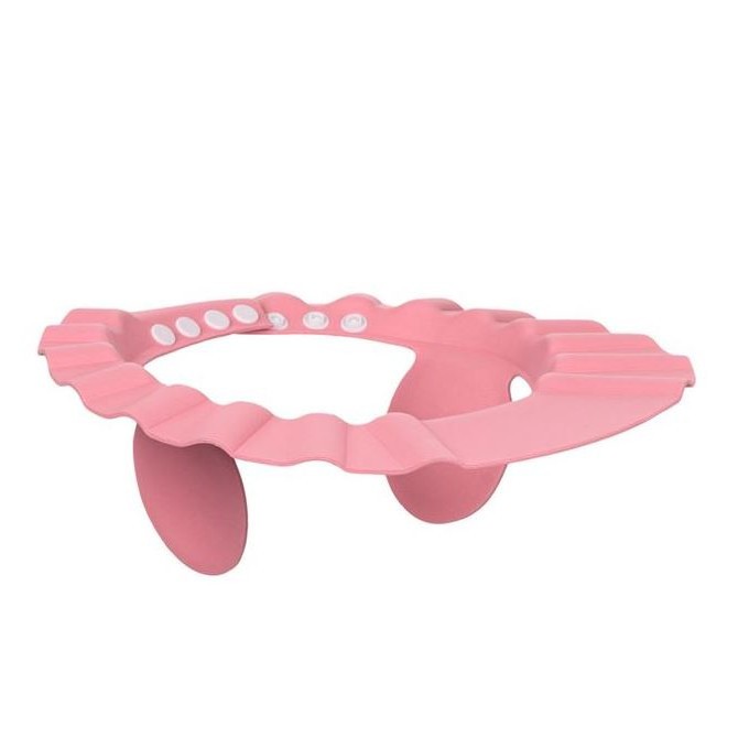 Protectie Baie bebelus pentru ochi si urechi, Roz, Ajustabila in 4 pozitii