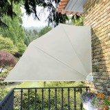 VidaXL Copertină laterală pliabilă de balcon, crem, 160x240 cm