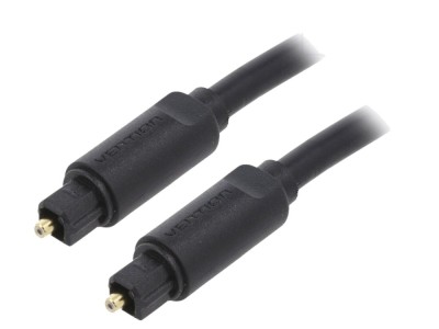 Cablu Toslink 5m Aurit Negru foto