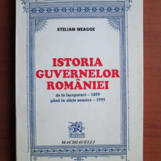 Stelian Neagoe - Istoria guvernelor Romaniei 1859-1995