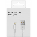 Cablu de date si incarcare USB to Lightning pentru Apple iPhone 5/6/7/8/X/XS/XSMAX/XR, 2M, Blister, Oem
