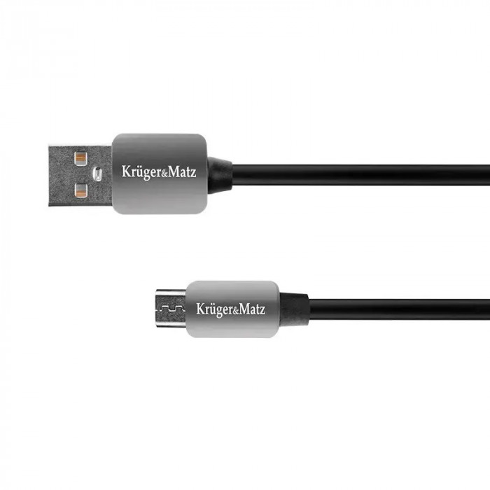 Cablu Kruger&amp;Matz USB Tata-Micro USB Tata 1 m