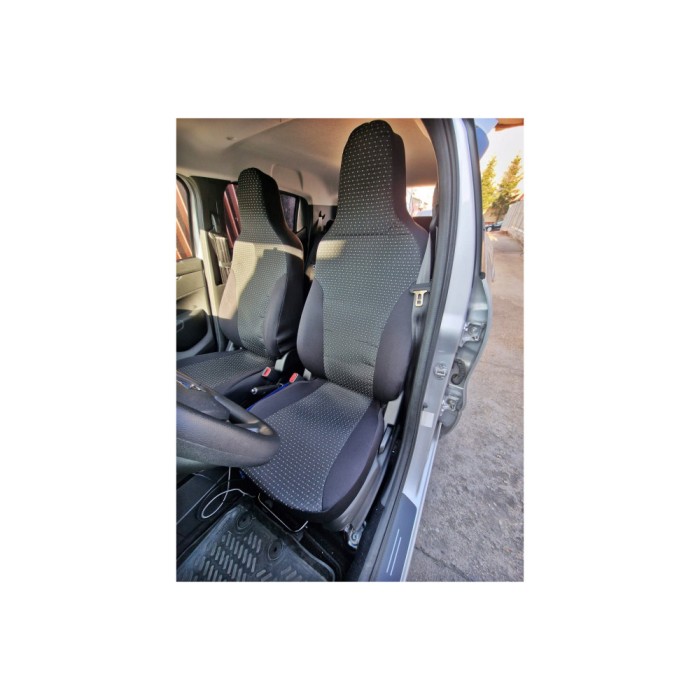Huse auto material textil compatibile Dacia Spring 2021-&gt;