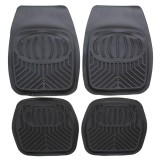 Covorase auto VGT, tip tavita, universale, cauciuc, 67 x 46 / 46 x 46 cm, negru, set 4 bucati