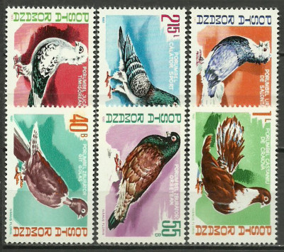 1981 - columbofilie, porumbei, serie neuzata foto