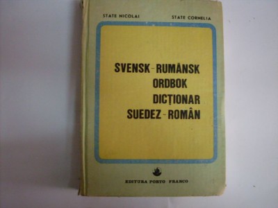 Dictionar Suedez Roman - State Nicolai State Cornelia , 20223 foto