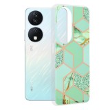 Husa silicon Honor X7b X7b 5G 90 SMART Techsuit - Marble Series Green Hex