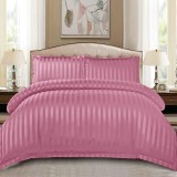 Cumpara ieftin Lenjerie Damasc Stripe Dry Rose 4 Piese (Finet)