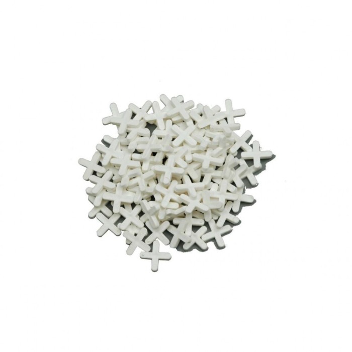 Distanțiere tip cruce pentru faianță, 4 mm, 100 bucăți Vorel 04640