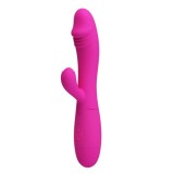 Vibratoare iepuras - Snappy Vibrator Iepuras Fucsia din Silicon cu 30 de Functii Reincarcabil
