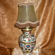 Veioza Cloisonne, alama, email, colectie, cadou, vintage