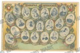 5833 - Royal Family, ROMANIA ( Carol I ) BULGARIA, GREECE, MUNTENEGRO, RUSSIA - old postcard - unused