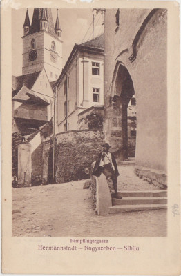 CP SIBIU Hermannstadt pempflingergasse ND(1917) foto
