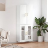 VidaXL Dulap &icirc;nalt, alb, 69,5x34x180 cm, lemn compozit