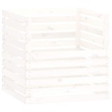 Cumpara ieftin Compostor, alb, 80x80x78 cm, lemn masiv de pin