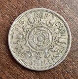 C50 - Moneda foarte veche - Anglia - two shillings - 1953
