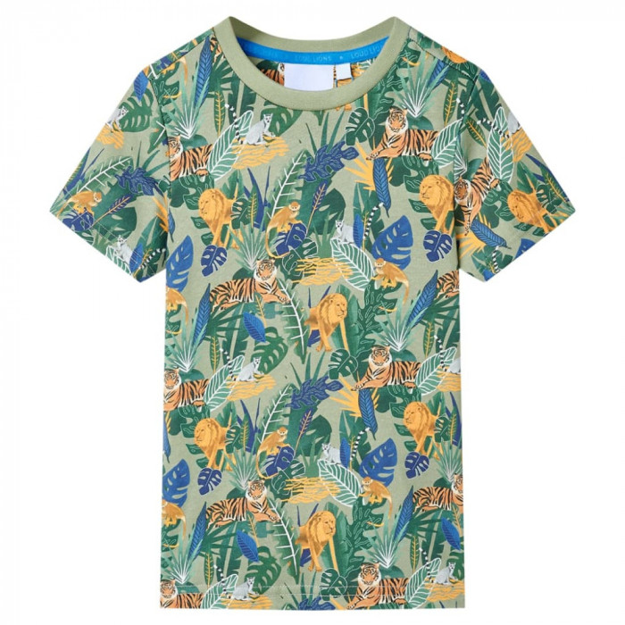 Tricou pentru copii cu m&acirc;neci scurte, multicolor, 128