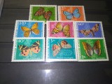 TIMBRE UNGARIA FLUTURI 1969, Nestampilat