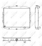 NRF 504125 Radiator, racire motor