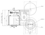 FEBI BILSTEIN 107305 Burduf, suspensie pneumatica
