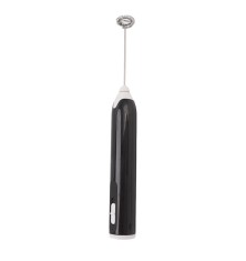 Mini mixer electric, acumulator usb, otel inoxidabil, plastic, negru foto
