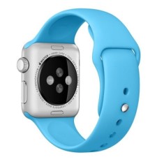 Curea iUni compatibila cu Apple Watch Ultra/SE/8/7/6/5/4/3/2/1, 44mm, Silicon, Blue