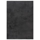 Cumpara ieftin Covor, antracit, 180x270 cm, blană ecologică de iepure